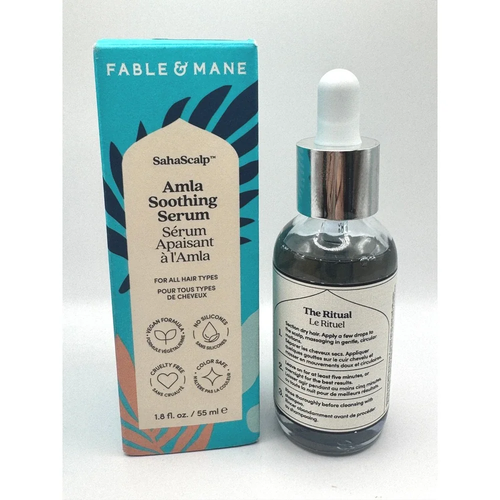 Fable & Mane SahaScalp Amla Soothing Serum 1.8oz NIB